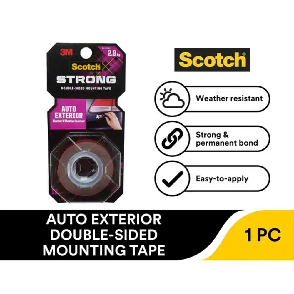 3M Scotch Auto Exterior Double-Sided Mounting Tape 12 mm x 1.5 m