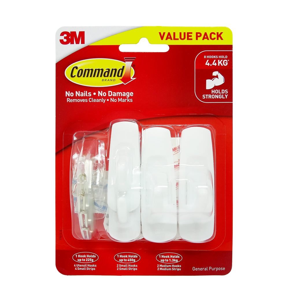 Command™ 17013-8VP Mixed Hooks Value Pack –