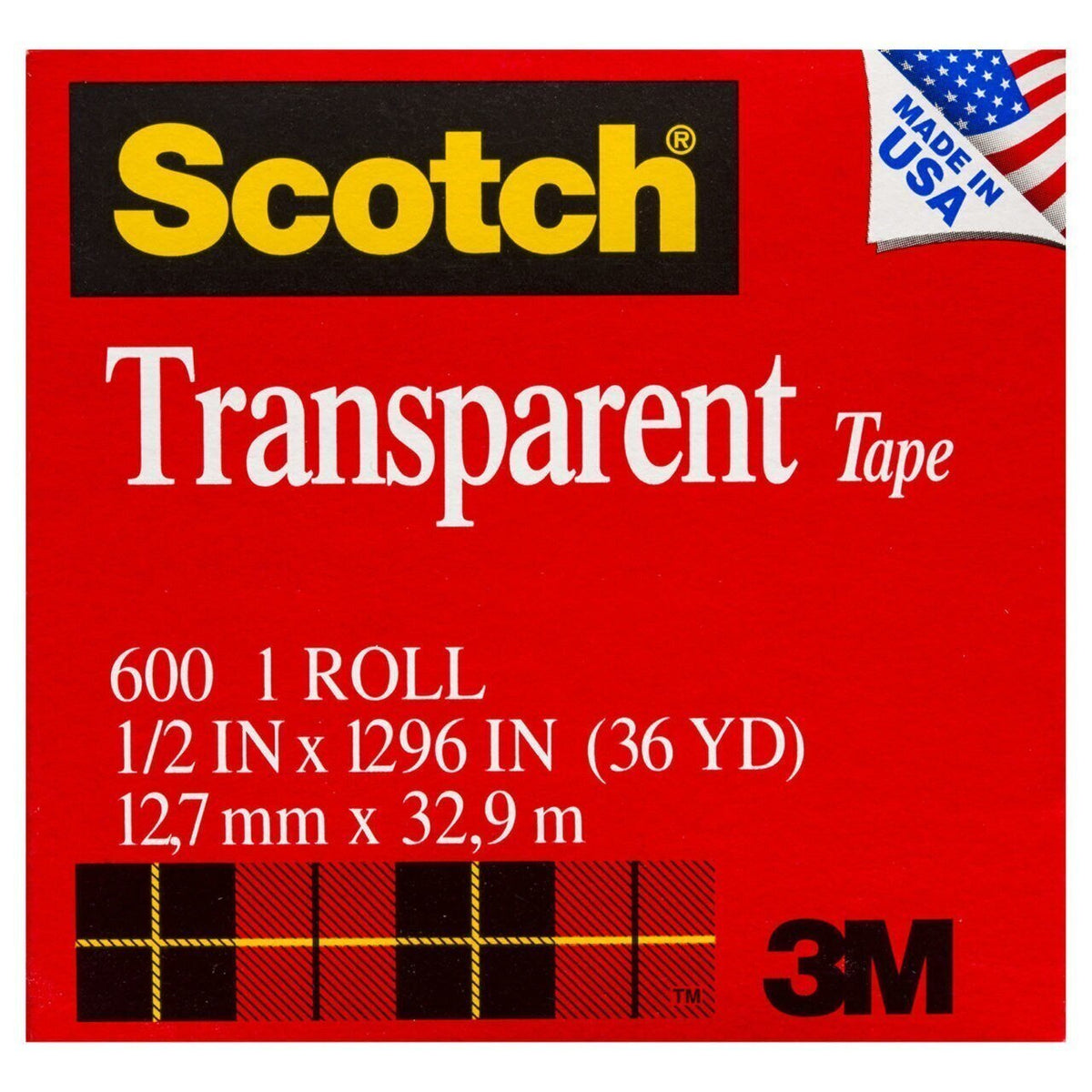 Scotch Magic Transparent Tape Roll - 3/4 x 36 yards, 1 Core