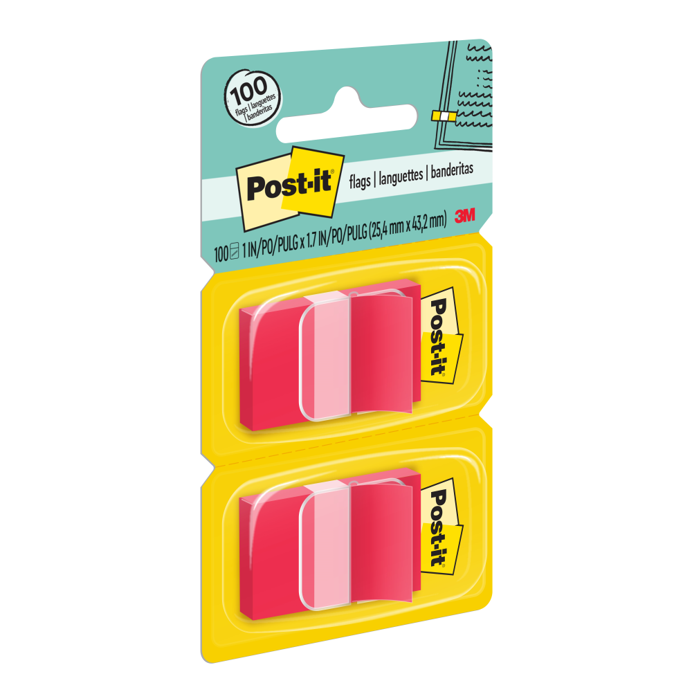 Post It Sticker Red Post-it® 680-RD2 Red Flags, 2.54 x 4.31cm (2pk) – 1HomeShop.sg