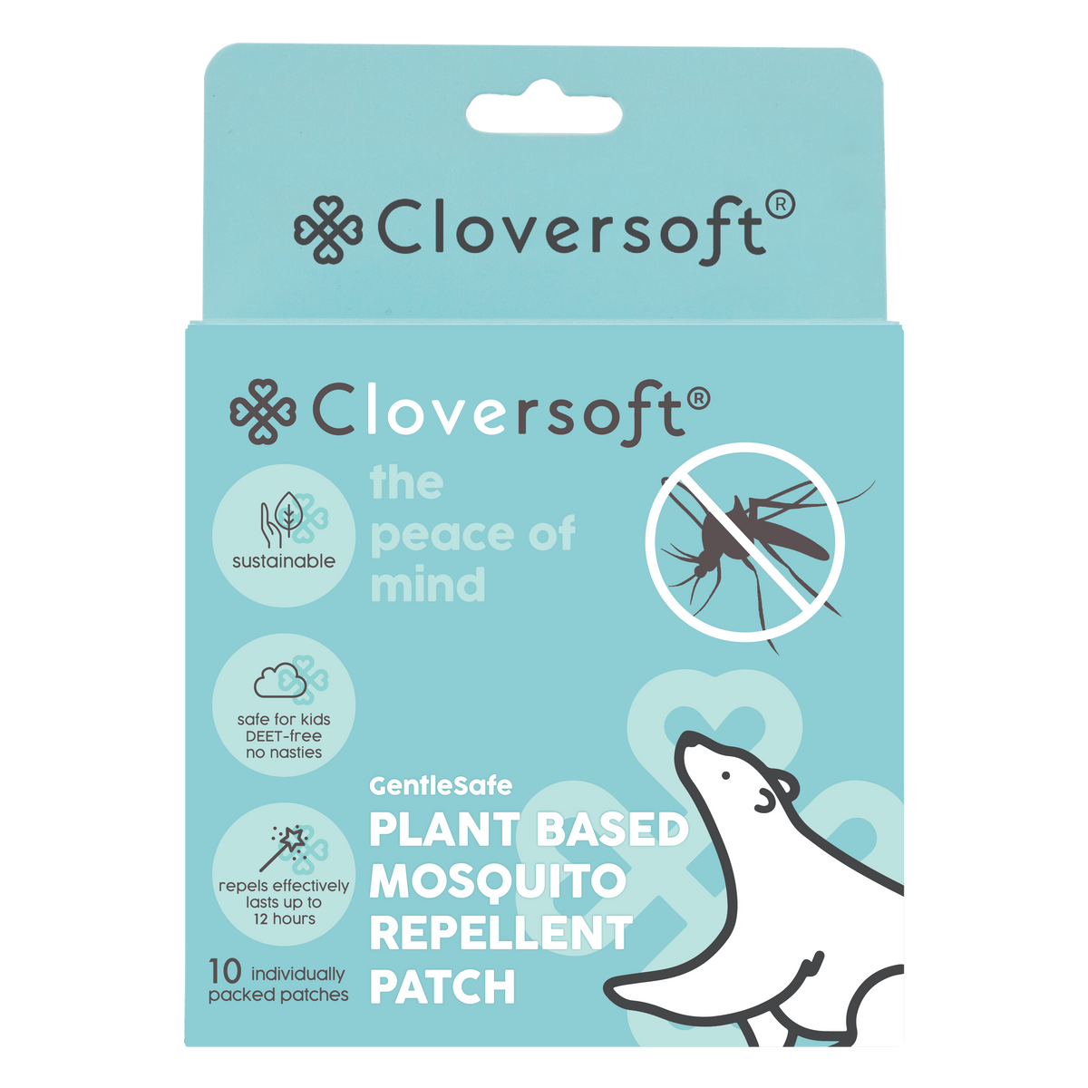 Cloversoft CS-MP-10 Gentle Safe Plant Based Mosquito Patch, 10 Patches ...