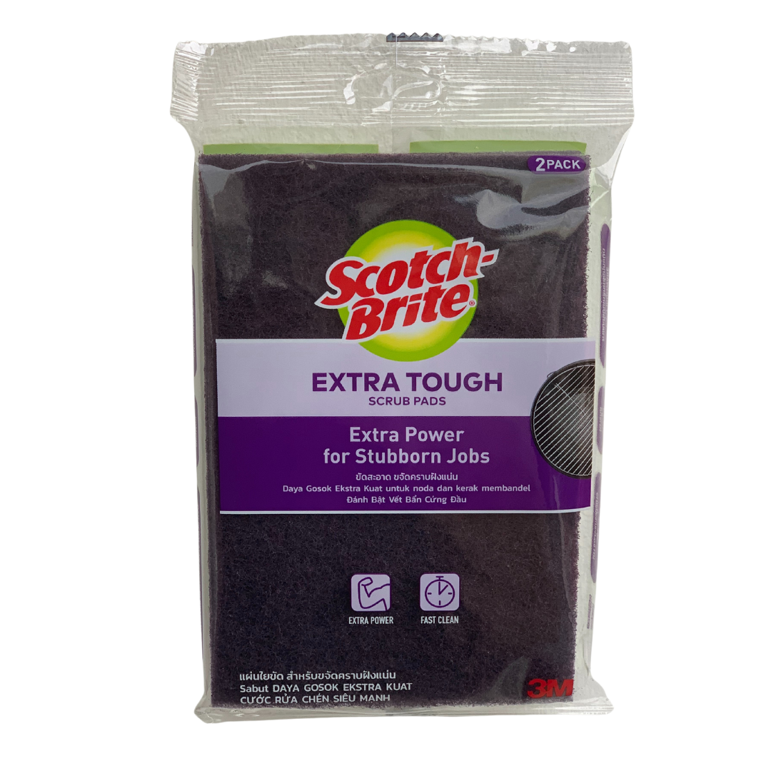 Scotch-Brite® ET-3MN Extra Tough Scrub Pads, 2pcs – 1HomeShop.sg